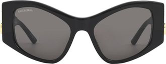Balenciaga Grey Cat Eye Ladies Sunglasses BB0287S 001 55