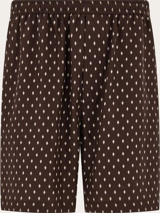 Ferragamo Men Silk Bermuda shorts Brown