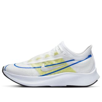 Nike (WMNS) Nike Zoom Fly 3 White Silver Blue Lime AT8241-104