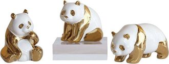 Port 68 Set Of 3 Panda Objects