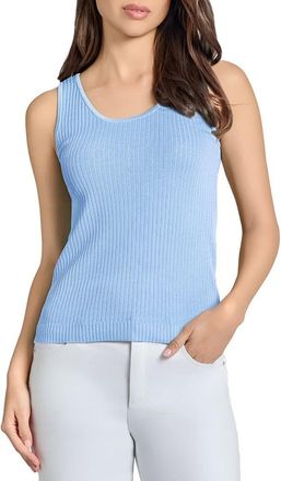 Jones New York Rib Sweater Tank in Chintz Blue at Nordstrom, Size X-Large