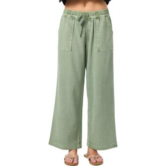O'Neill Sevie 2 Drawstring Cotton Twill Pants in Sea Spray at Nordstrom, Size Xx-Large