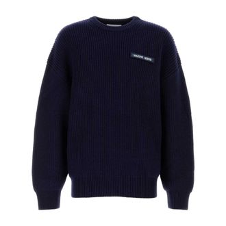 Marine Serre Heren, Truien, Blauw, Maat: XL Wol