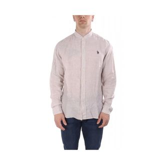 U.S.Polo Association U.s. Polo Assn - Shirts > Casual Shirts - Heren - Casual Overhemden - Beige - XL - Overhemden