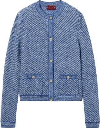 Gucci Mujer, Jerseys, Azul, Talla: S