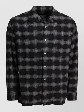 Beams Plus long sleeve checked shirt chest pockets