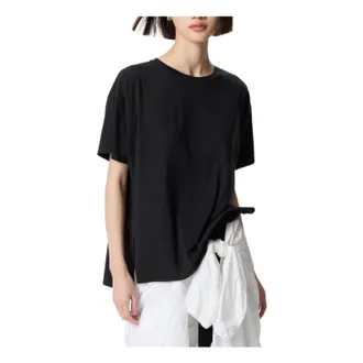 Uniqlo (WMNS) UNIQLO AIRism Seamless Crew Neck Long T-Shirt Short Sleeve Black 474415-09