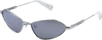 Jacquemus Sunglasses Cat Eye Full Rim, Gold Frame And Brown Lens Jac/68C1