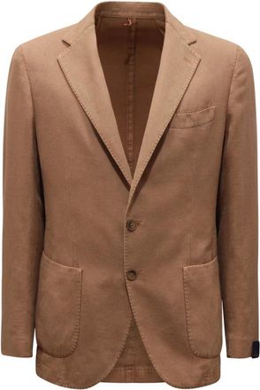 Santaniello Gl 797Mf Ds 3787 Katoen Linnen Jas - Heren - Blazers - Bruin - M - Katoen - Jassen