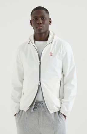 Brunello Cucinelli Nylon jacket in Off-White at Nordstrom, Size Xx-Large Eu