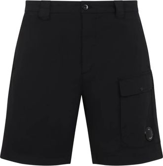 C.P. Company Shorts con applicazione Lens - Nero