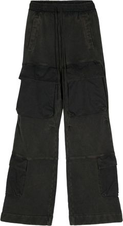 Entire studios Utility mid-rise track trousers - unisex - Organic Cotton - M - Black