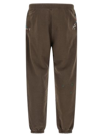 Gallery Dept. Hand-Painted Cotton Joggers - Brown