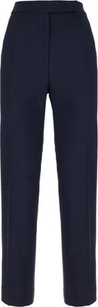 Max Mara Broeken, Dames, Blauw, M, Wol, Stijlvolle Broeken voor Vrouwen