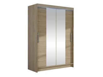 Mirjan24 Mobilier1 - Armario Closico 133, Roble Sonoma, 200x120x58cm, Puertas De Armario: Correderas, N&uacute;mero De Estantes: 0, Led
