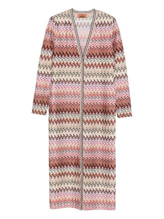 Missoni Vestjas met zigzagpatroon - Roze