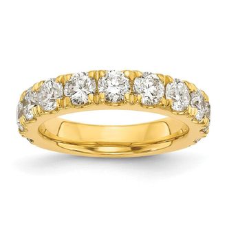 Diamond2Deal 14k Gold Lab Grown Diamond Wedding Band Ring 2Ct Clarity- VS Color- G-H