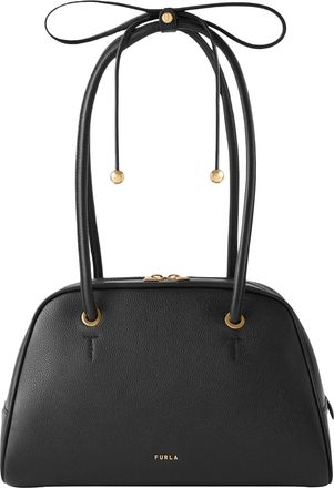 Furla Poppy M Structured Bow Shoulder Bag
