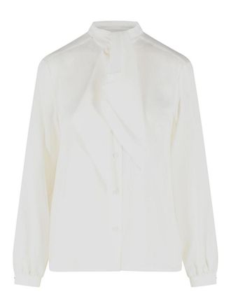 Max Mara Leccio White Silk Shirt