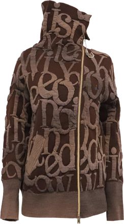 Vivienne Westwood Nicola Oversized Jacket in Brown Wool