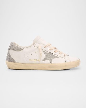 Golden Goose Super-Star Crystal Leather Low-Top Sneakers