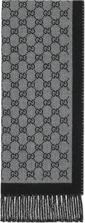 Gucci GG Jacquard Wool Scarf