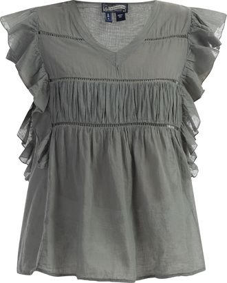 Dreimaster Dreimaster Blouse shirt Dames olijf