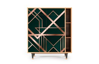 StoryZ Aparador verde 2 cajones y 2 puertas L 94 cm