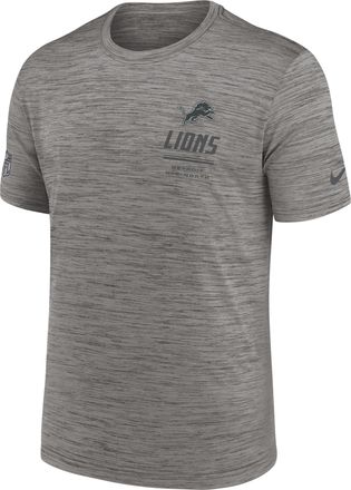Nike Detroit Lions Sideline Team Issue Velocity Nike Mens Dri-FIT NFL T-Shirt in Grey | 02ER06G9J-7VD