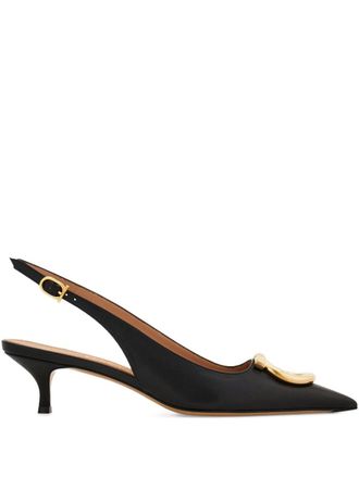 Ferragamo Slingback-Pumps aus Gancini-Leder von Ferragamo