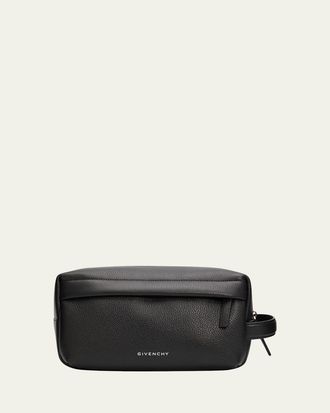 Givenchy Mens U Backpack Toiletry Bag in Grained Leather