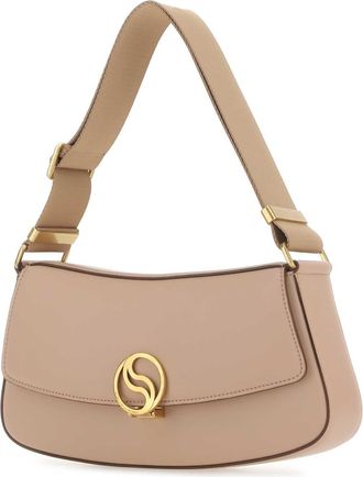 Stella McCartney Womens Alter Mat Fabric Shoulder Bag Beige