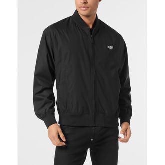Philipp Plein Nylon Bomber Jacket Men in Black at Nordstrom, Size Xxx-Large Eu