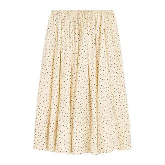 By Malene Birger Rokken, Dames, Beige, L, Katoen, Pheo Midi Rok