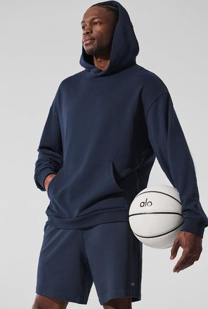 Alo | Chill Hoodie in Navy Blue, Size: Medium
