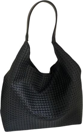 Generic Womens Tote Bag Large Handbag Simple Shoulder Bag for School Work Leisure | black