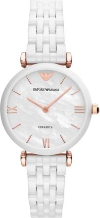 Emporio Armani Ceramica Horloge - Dames - Horloges - Wit - ONE Size - Accessoires