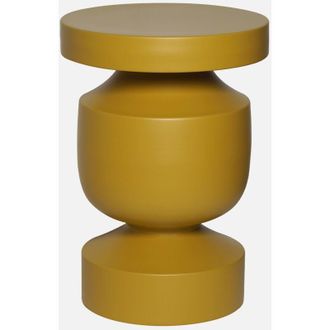 Sweeek Sweeek - Mesa Auxiliar De Metal, Alma, Mostaza, 30.5x30.5x46.5 Cm