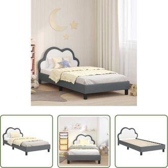 vidaXL vidaXL Letto con testata - Struttura letto bambini con testata Grigio chiaro 80 x 200 cm