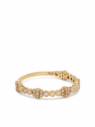 Djula Anello Accumulation in oro giallo 18 carati con diamanti