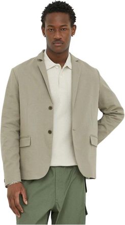 Sams&oslash;e & Sams&oslash;e Nork Blazer - Heren - Blazers - Beige - XS - Katoen - Jassen