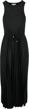 Tommy Hilfiger Black Cotton Viscose Elastane Women Long Dress