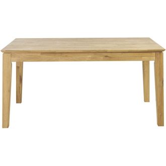 Miliboo Tavolo da pranzo allungabile rettangolare in legno chiaro di rovere massello L160-220 cm YULIA