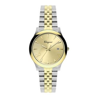 Ferragamo Duo Horloge - Dames - Accessoires - Geel - Maat: ONE Size