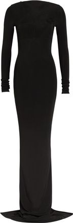 Rick Owens Temple Panelled Stretch-tulle Gown - Black - 38 (UK6 / XS)