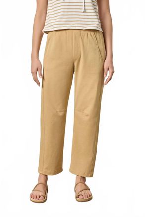 Lilla P Side Panel Straight Leg Pant In Burlap