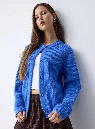 Twik Womens Thick knit loose Cardigan Sweater