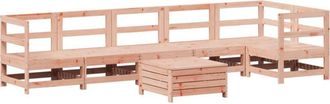 vidaXL 7 Piece Garden Sofa Set Solid Wood Douglas Fir vidaXL