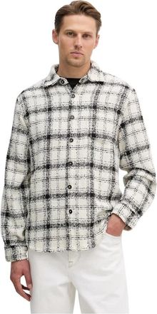 Guess Winston Shirt - Heren - Casual Overhemden - Beige - L - Polyester - Overhemden