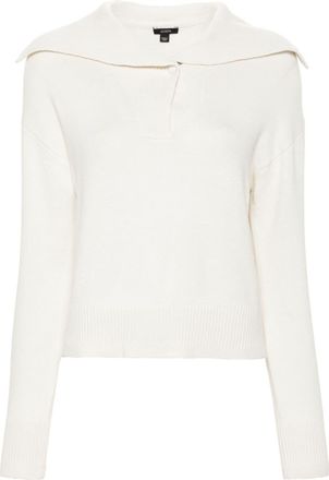 Joseph knitted polo sweater - women - Cashmere/Polyamide/Elastane/Cotton/Silk - L - White